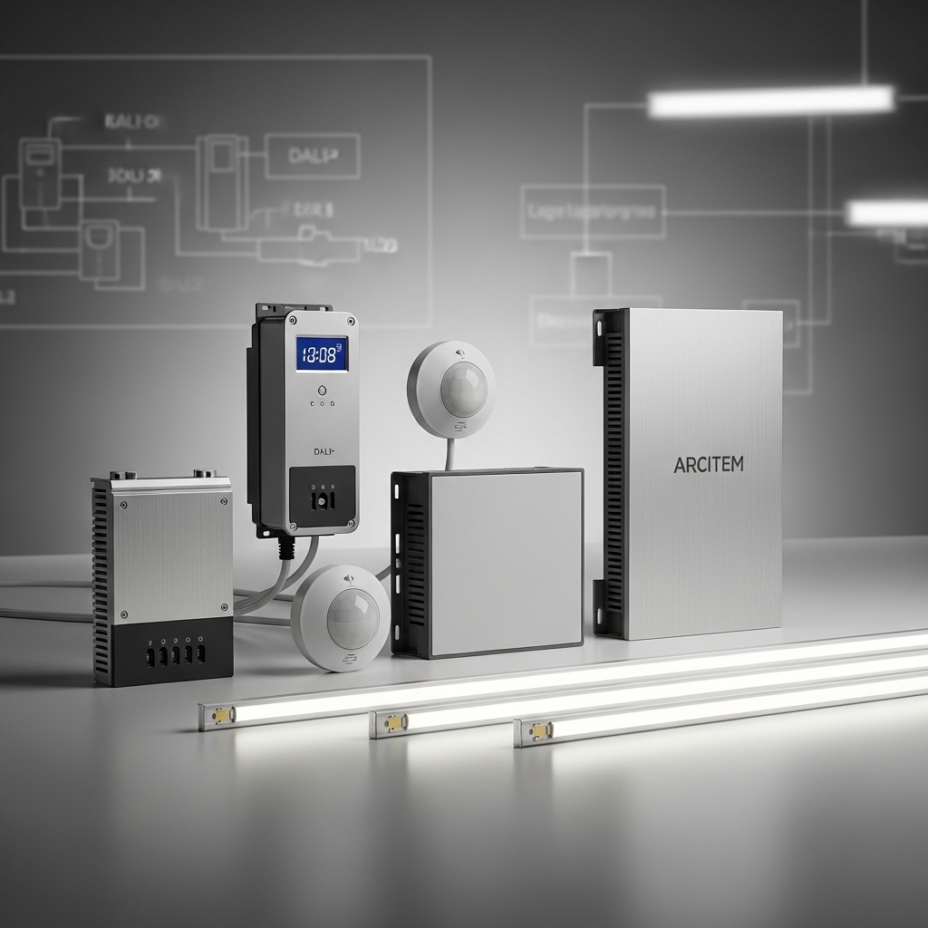 arcitem led ve dali otomasyon senaryosu